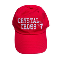 Crystal Cross Red Baseball Cap
